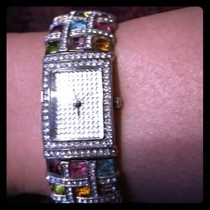 Multi Colored Crystal Watch